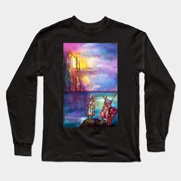 LEGENDS OF MAGIC AND MYSTERY / KNIGHTS OF PENDRAGON Long Sleeve T-Shirt by BulganLumini